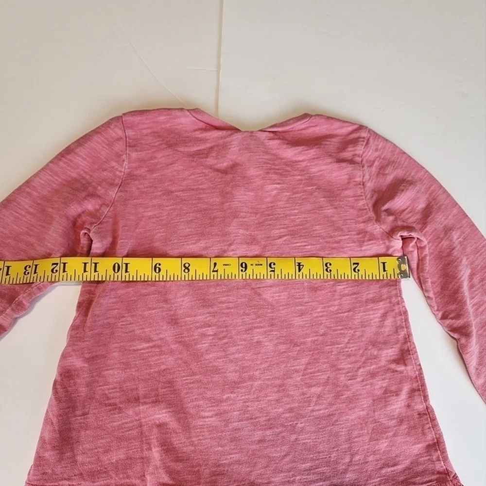Naartjie size 5 girls long sleeve shirt plaid ruffle